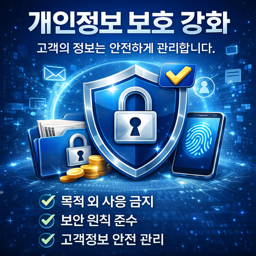 개인정보 보호를 강조하는 이미지